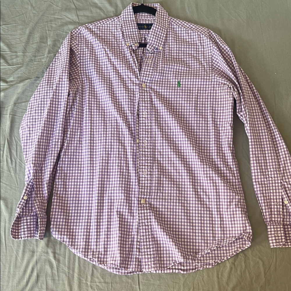 Men's Purple Ralph Lauren Casual Button Down Shirt
